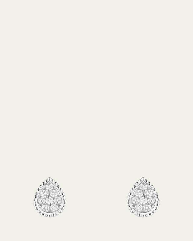 Serpent Boheme Small Motif Diamond Stud Earrings